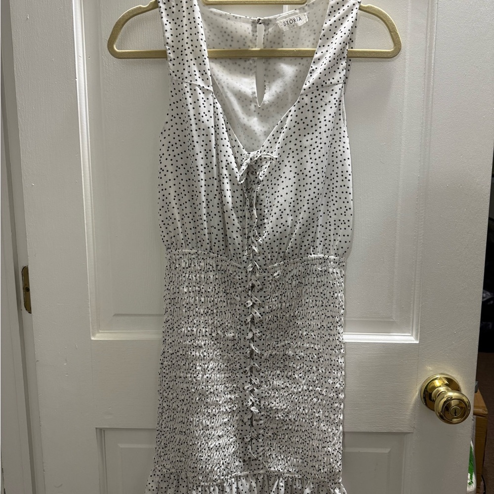 White Polka Dot Dress